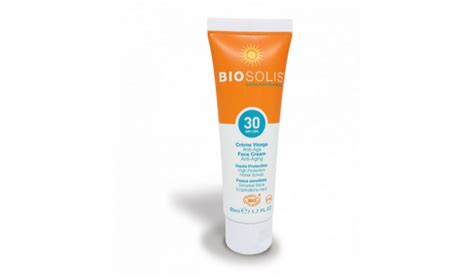 crème solaire biologique.